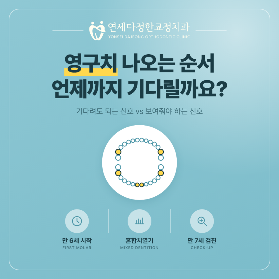 영구치 나오는 순서